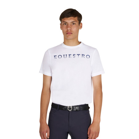 T-shirt Equestro basique homme avec inscription sur la poitrine