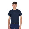 T-shirt Equestro basique homme avec inscription sur la poitrine - Noir