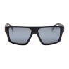 Lunettes de soleil de sport Aquestro polarisées modèle Sunniva - Noir mat / silver revo