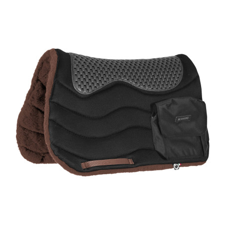 Trekking-zadelonderlegger met zakken TT/fleece HD + Piuma-pad