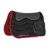 Trekking-zadelonderlegger met zakken TT/fleece HD + Piuma-pad - Rood