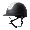 Casque d'équitation ornement en cristal Horze Arix II - Noir / argent