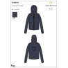 Dames-sweater Equestro cropped hoodie - Marineblazer