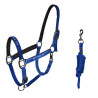 Licol Equestro x FISE doublé et réglable - Bleu de savoie