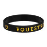 Bracelet silicone Equestro - Noir / jaune