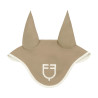 Equestro oornetje met gewatteerde Wave in technische stof - Oxford tan / antiek wit