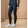 Damesbroek Hybrid Horseware met geborstelde lederen zit AA Fina - Zwart