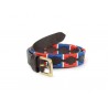 Shires Drover Skinny Polo Riem - Marine / rood