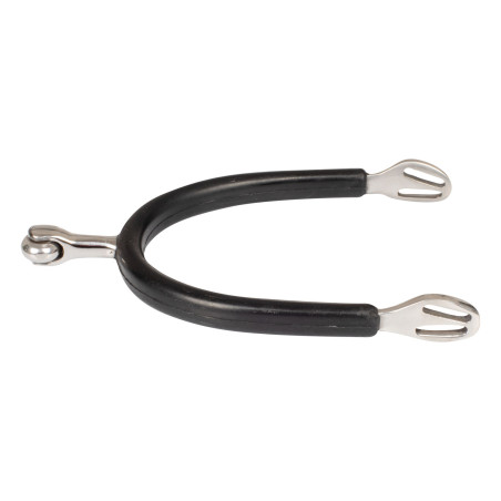 Éperons Inox Pro-Light à boule revêtus de caoutchouc