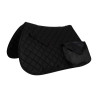 Tapis de selle trekking Pro-Light en coton avec poches - Noir