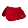 Tapis de selle trekking Pro-Light en coton avec poches - Rouge