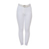 Slim fit damesrijbroek Equestro Ridertechnology met gelaste naden - Wit