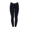 Pantalon slim fit femme Equestro Ridertechnology coutures thermosoudées - Noir