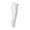 Pantalon slim femme Equestro Ridertechnology full grip - Blanc