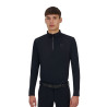 Polo training uomo Equestro Ridertechnology manica lunga e zip - Zwart