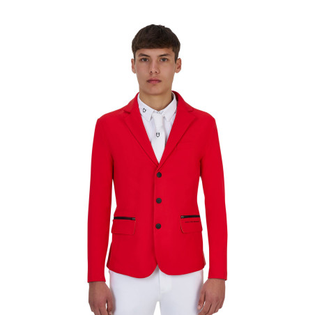 Veste de concours homme Equestro Ridertechnology coutures thermocollées