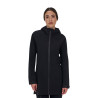 Veste softshell femme Equestro Ridertechnology imperméable longue - Noir