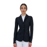 Veste de concours femme Equestro Ridertechnology coutures thermosoudées - Noir
