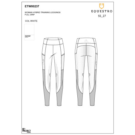 Legging Equestro femme full grip avec inserts perforés