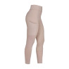 Legging Equestro femme full grip avec inserts perforés - Oxford tan