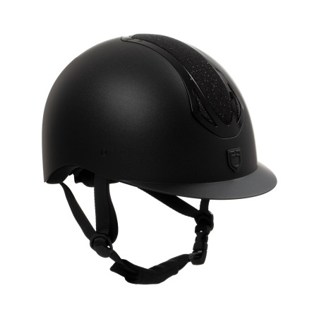 Casque femme Equestro Azael Stone Equestro visière étroite homologation EN 1384-2023