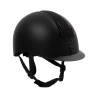 Casque femme Equestro Azael Stone Equestro visière étroite homologation EN 1384-2023 - Noir / noir brillant