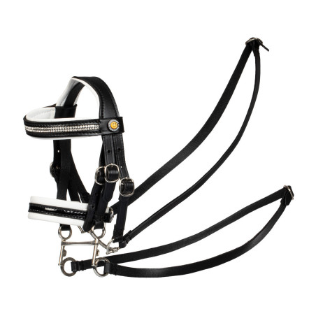 Bride pour cheval jouet Equestro avec rembourrage blanc Rock Sheet