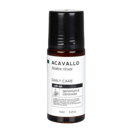 Roll-on Acavallo avec crème au géranium citronnelle et neem pour naseaux