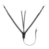 Collier de chasse Supreme avec strass - Noir