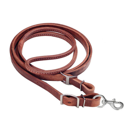 Rênes Barrel en cuir rond avec mousquetons Pool’s