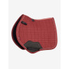 LeMieux Reflective Suede Close Contact Square Zadeldek - Roodbruin