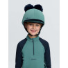 Dubbele pomponmuts Mini LeMieux - Marine / aloë