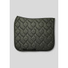 Tapis de dressage marron nougat avec cristaux Montar - Vert forêt