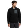 Sweat homme LeMieux Borg demi-zip - Noir