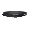 Ceinture HV Polo Diana femme - Noir brillant / pierres argentées