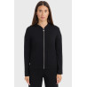 Sweat zippé maille Harcour Amelie - Noir