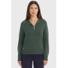 Pull col montant Harcour Claira femme - Crème