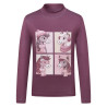 Kids Top Imperial Riding Enjoy Frosty - Donker mauve