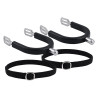 Éperons Imperial Riding Basic 15 mm avec revêtement silicone - Argent
