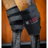 Guêtres de thérapie par lumière rouge LED pour jarrets Horseware® Paire - Noir / noir
