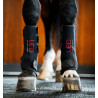 Guêtres thérapeutiques Horseware à LED rouge par paire - Noir / noir