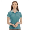 Polo Tech Horseware manches courtes femme - Vert juniper