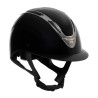 Cap Apocalypse unisex glanzende schaal EN 1384-2023 goedkeuring Equestro - Zwart / gunmetal