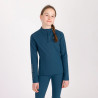 Aubrion Equestrian Winter Longsleeve Basislaag Jong Ruiter - Estate blauw