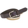 Ceinture AH26 Covalliero - Milk choco / blanc / beige