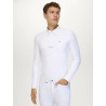 Polo de concours Wilson homme Tommy Hilfiger Equestrian manches longues - Blanc optic