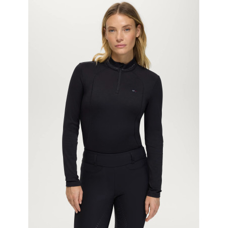 Cady Dames 1/4 Rits Rhinestone Trainingstop Tommy Hilfiger Equestrian