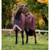 Couverture Horseware Amigo 1200D Turnout 100g - Bordeaux / marine / gris titanium
