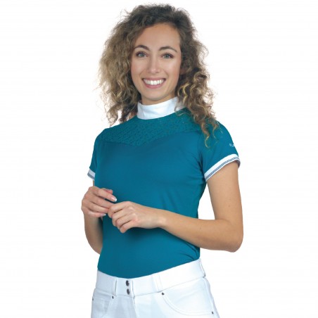 Damen-Poloshirt Cassia Kurzarm Flags & Cup