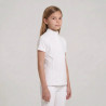 Wedstrijdshirt meisjes klassiek korte mouw wit maat 160 kinderen - Wit